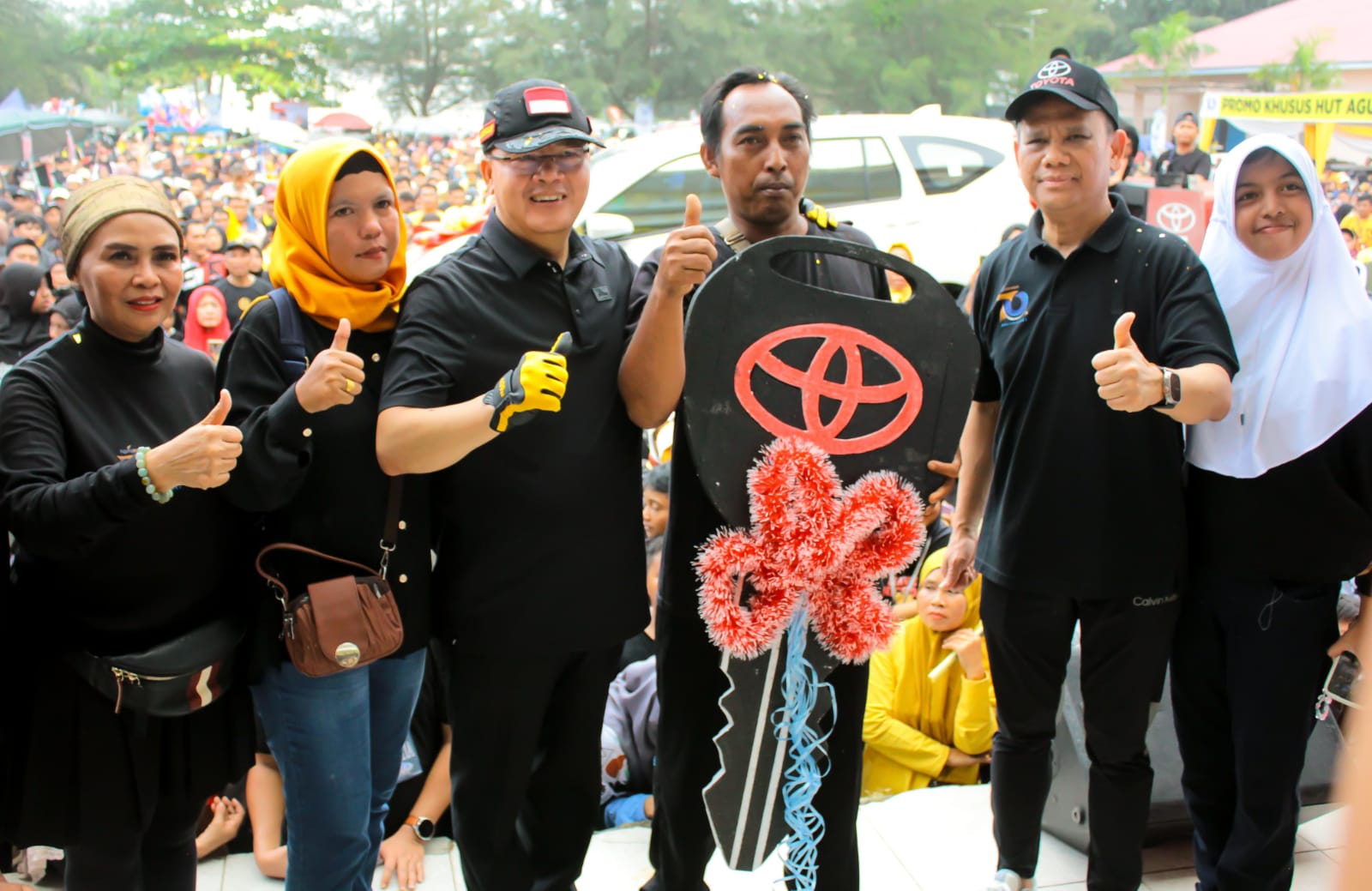 Mimpi Dapat Ikan, Kuli Bangunan Raih New Toyota Calya