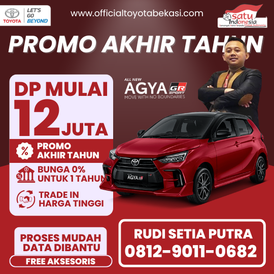 Promo Toyota Agya Dp 12 Juta - Dealer Toyota Bekasi Timur - Promo Akhir Tahun 2024