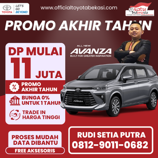 Promo Toyota Avanza Dp 11 Juta - Dealer Toyota Bekasi Timur - Promo Akhir Tahun 2024