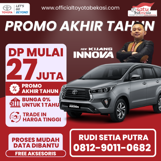 Promo Toyota Kijang Innova Reborn Dp 27 Juta - Dealer Toyota Bekasi Timur - Promo Akhir Tahun 2024