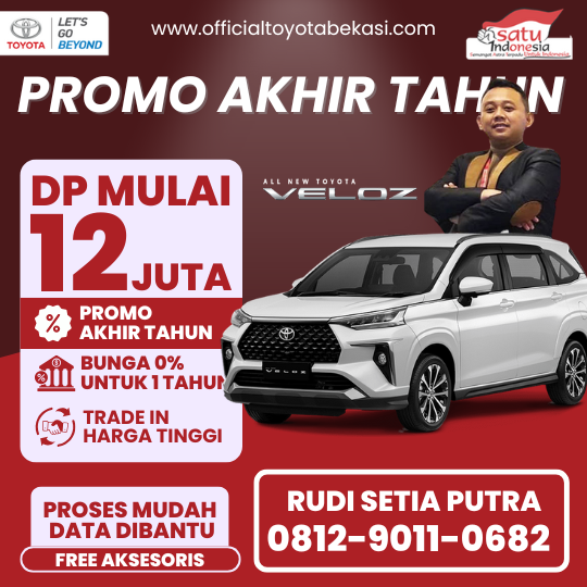 Promo Toyota Veloz Dp 12 Juta - Dealer Toyota Bekasi Timur - Promo Akhir Tahun 2024